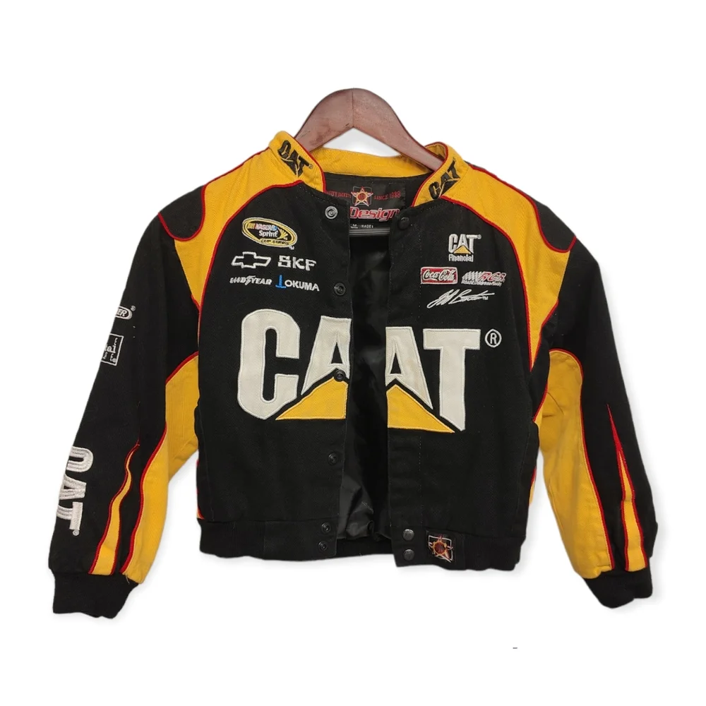 Jackets & Coats | Jh Design Cat Jeff Burton Nascar Racing Jacket